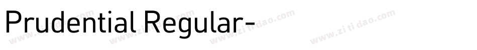 Prudential Regular字体转换